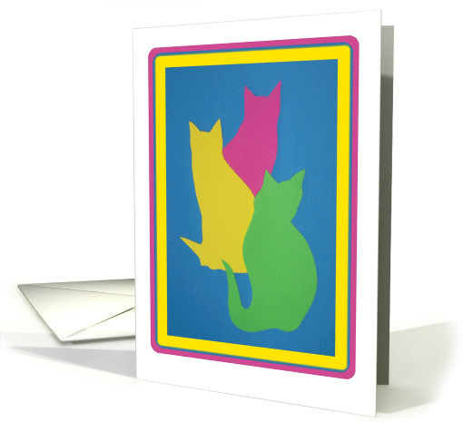Birthday From Group Cat Handmade Collage Print card (750259)