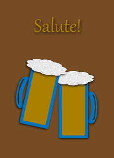Congratulations Becoming a Dad Toasting Beer Mugs
