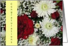 Congratulations--Christmas Holiday Wedding, Bouquet card