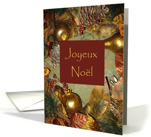 Merry Christmas--French, Joyeux Nol card (592413)