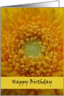 Happy Birthday--Yellow Flower card