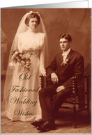 Wedding Wishes--Vintage Couple card