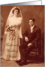 Wedding Wishes--Vintage Couple card