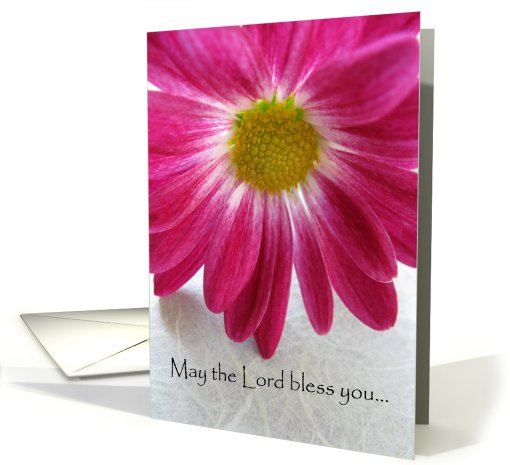 Wedding Congratulations--religious, pink flower card (649966)