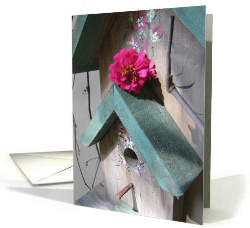 Birthday, Friend, Painted Birdhouse card (683080)