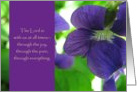 Encouragement--Religious, Pansy card