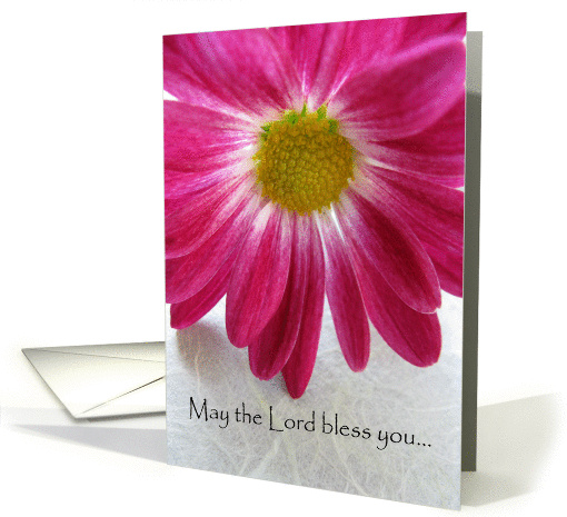 Anniversary--Religious, Pink Flower card (683301)