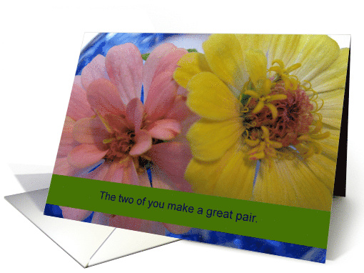 Wedding Anniversary--zinnias card (683746)