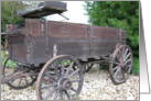 Old wagon--Blank card