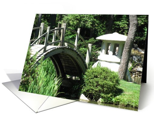 Japanese Garden, blank card (696070)