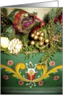 Merry Christmas, Swedish, Rosemaling card