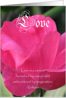 Husband to be--pink rose card