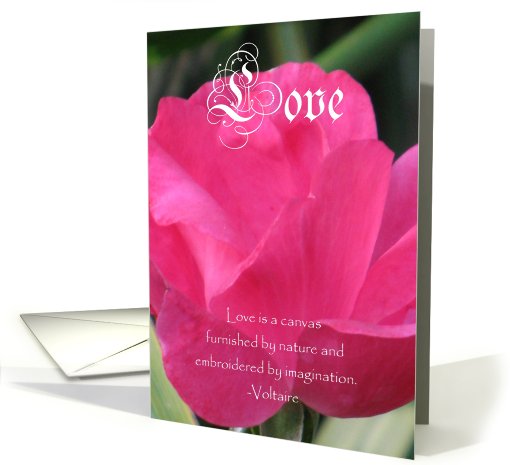 Wedding announcement, now married--pink rose card (757337)