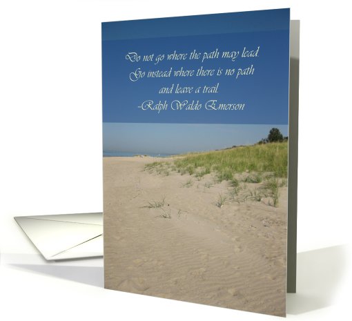 College Graduation, Emerson Quote card (775730)