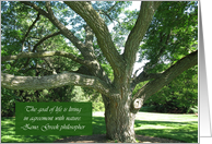 Earth Day, Zeno quote card