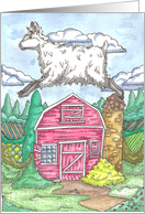 Flying Sheep card