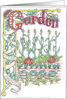 Garden Vegetable Farm card