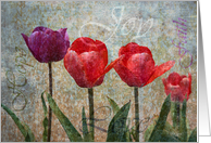 Joy with Tulips card