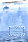 Wedding Anniversay to Sister and Brother in Law Blue Moon Theme card