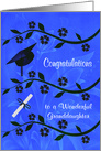 Congratulations to Granddaughter on Graduation Card with Flowers card