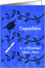 Congratulations to Great Niece on Graduation Flowers and Diploma card