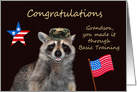Congratulations to Grandson on Completing Basic Training with Raccoon card