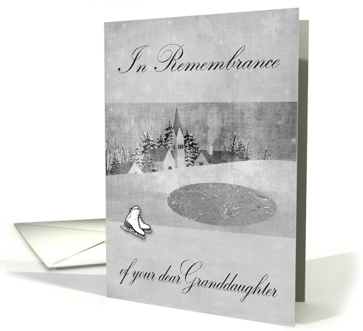 Remembrance of Granddaughter Thinking of you at Christmas card