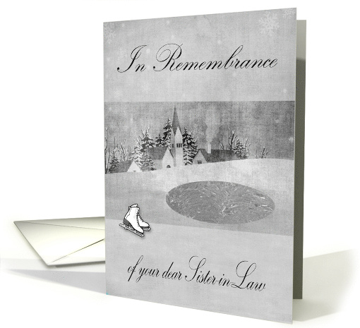 Remembrance Of Sister in Law Thinking of You at Christmas card