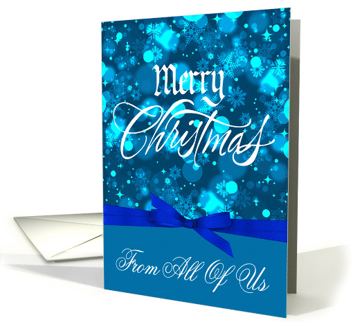 Christmas from All Of Us, snowflakes, stars, ornaments,... (1004093)
