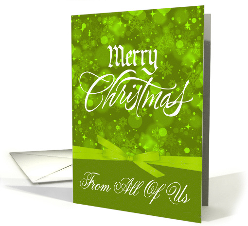 Christmas from All Of Us, snowflakes, stars, ornaments,... (1004125)