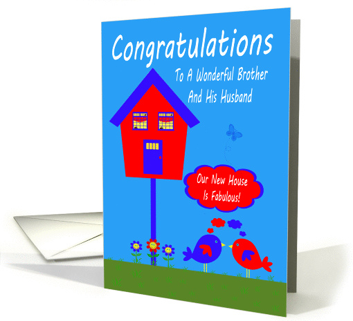 Congratulations, New Home To Brother And Husband, bird... (1008489)