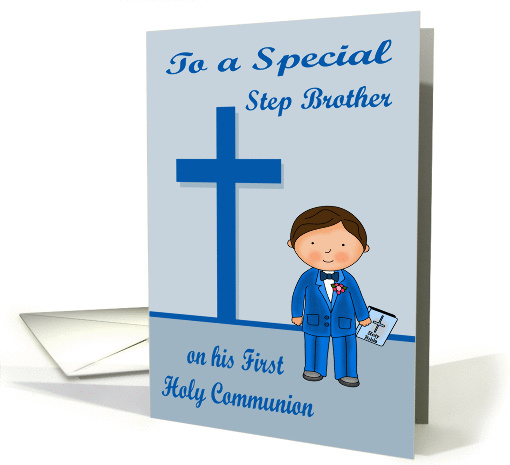 Congratulations On First Communion To Step Brother, Brown... (1063613)