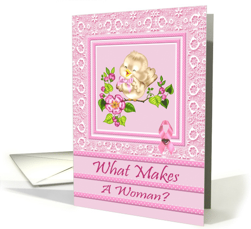 Encouragement Breast Cancer Card for Loss of Breast or Breasts card
