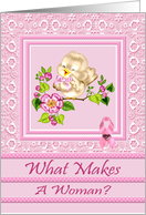 Encouragement Breast Cancer Card for Loss of Breast or Breasts card