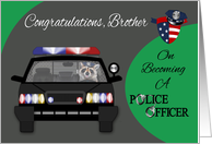 Congratulations to Brother on Graduation from the Police Academy card