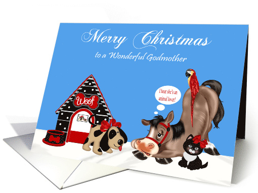 Christmas to Godmother with an Array of Adorable Animals... (1120002)