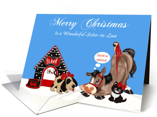 Christmas to Sister-in-Law with a Cute Group of Animals... (1122836)