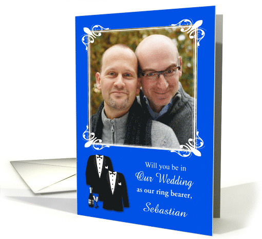 Invitations, be in our wedding, gay, custom photo card,... (1129036)