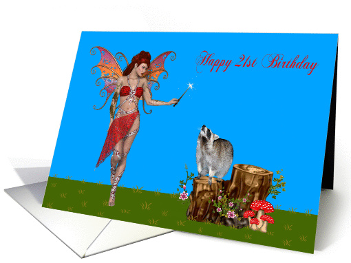 21st Birthday, general, Sexy fairy with magic wand,... (1135036)