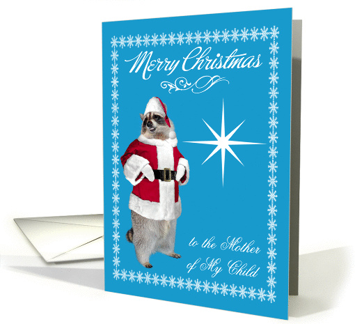 Christmas to Mother Of Child, raccoon Santa Claus,... (1163876)