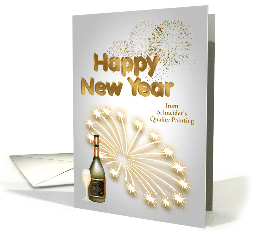 New Year's 2025 Custom Business Name and Year Specific card (1194238)