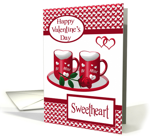 Valentine's Day to Sweetheart with Heart Mugs and a... (1207486)