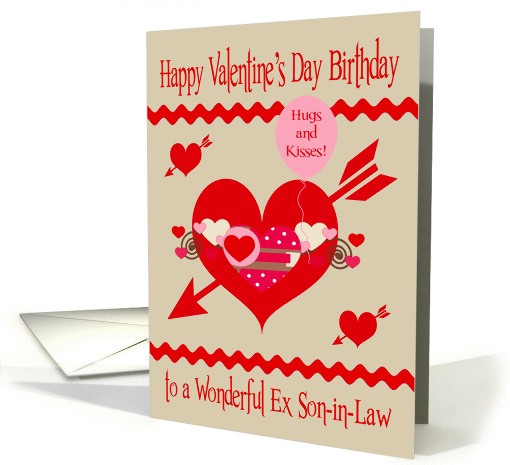 Birthday On Valentine's Day To Ex Son-in-Law, red, white,... (1209196)