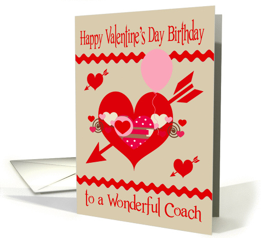 Birthday On Valentine's Day To Coach, red, white, pink... (1212304)