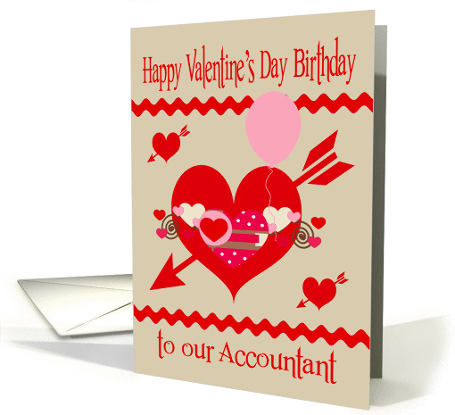 Birthday On Valentine's Day To Accountant, red, white,... (1213070)