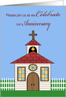 Invitations, Anniversay Celebration for church, general, chuch, fence card