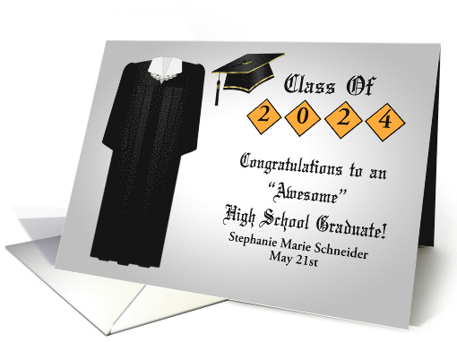 Congratulations on High School Graduation Custom Name and... (1261124)