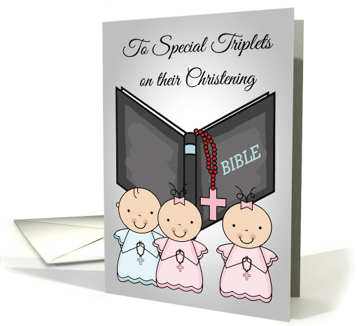Congratulations on Christening to Triplets with One Boy... (1261678)