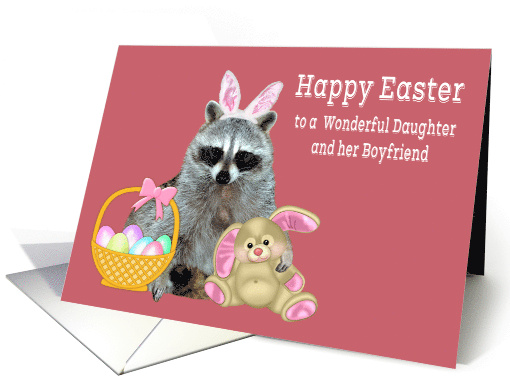 Easter to Daughter and Boyfriend with a Raccoon Wearing... (1271872)