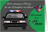 Invitations to Retirement Party for Daughter-in-Law as Police Officer card